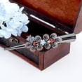 thumbnail image 2 of Accesorios para el cabello Broche de pinza para el cabello con flores de diamantes de imitación, de de metal Púrpura jinwen pinzas para el cabello para cabello grueso, 2 of 8