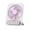 Pink, variant on Qocolhg Portable Desk Fan, Folding Stand for Desktop, 3 Speed LED Makeup Fan, Rechargeable Mini Personal Fans Small Handheld Fan Travel Essentials Gifts for Women Girls Black, Clearance