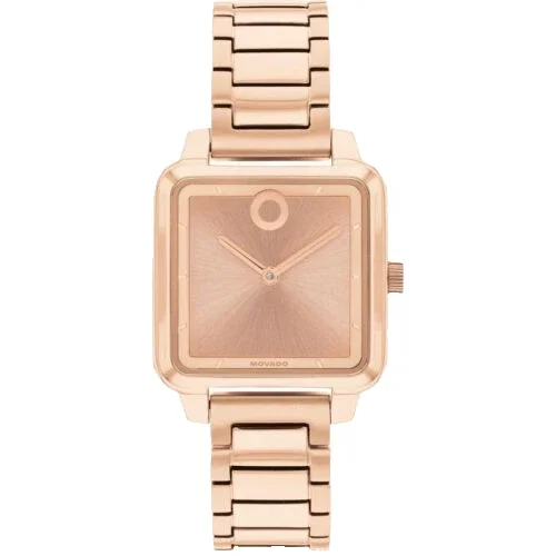 Movado 3601370 Rose Gold Dial & Stainless Steel Bracelet 27mm Womens Watch