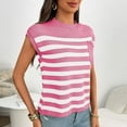 thumbnail image 7 of CheerKidz Women's Loose Casual Solid Color Round Neck Knitted Short Sleeve Sweater Spring Clothes Lightweight Layered Tunic Tops with Pockets, 7 of 7