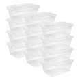 thumbnail image 1 of Rubbermaid 6 Qt Clear Plastic Indoor Storage Tub Tote Container & Lid, 12 Pack, 1 of 10