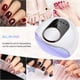 thumbnail image 4 of Lámpara UV LED para uñas de gel, secador automático profesional de 130 W, secado rápido, lámpara de 42 LED, pantalla LCD grande, 4 temporizadores (10 s/30 s/60 s/120 s) para uñas semipermanentes, gel, 4 of 5