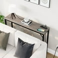 thumbnail image 5 of Entryway Table with Power Outlets & USB Ports, Narrow Sofa Table with Charging Station, 39.3" Industrial Console Table, Behind Couch Table for Living Room, Hallway, Foyer, Bedroom-Grey, 5 of 7