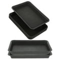 thumbnail image 1 of WRITWAA 8Ud Plant Saucer Para Macetas De Interior En Plástico Negro Para Almacenamiento, 1 of 7