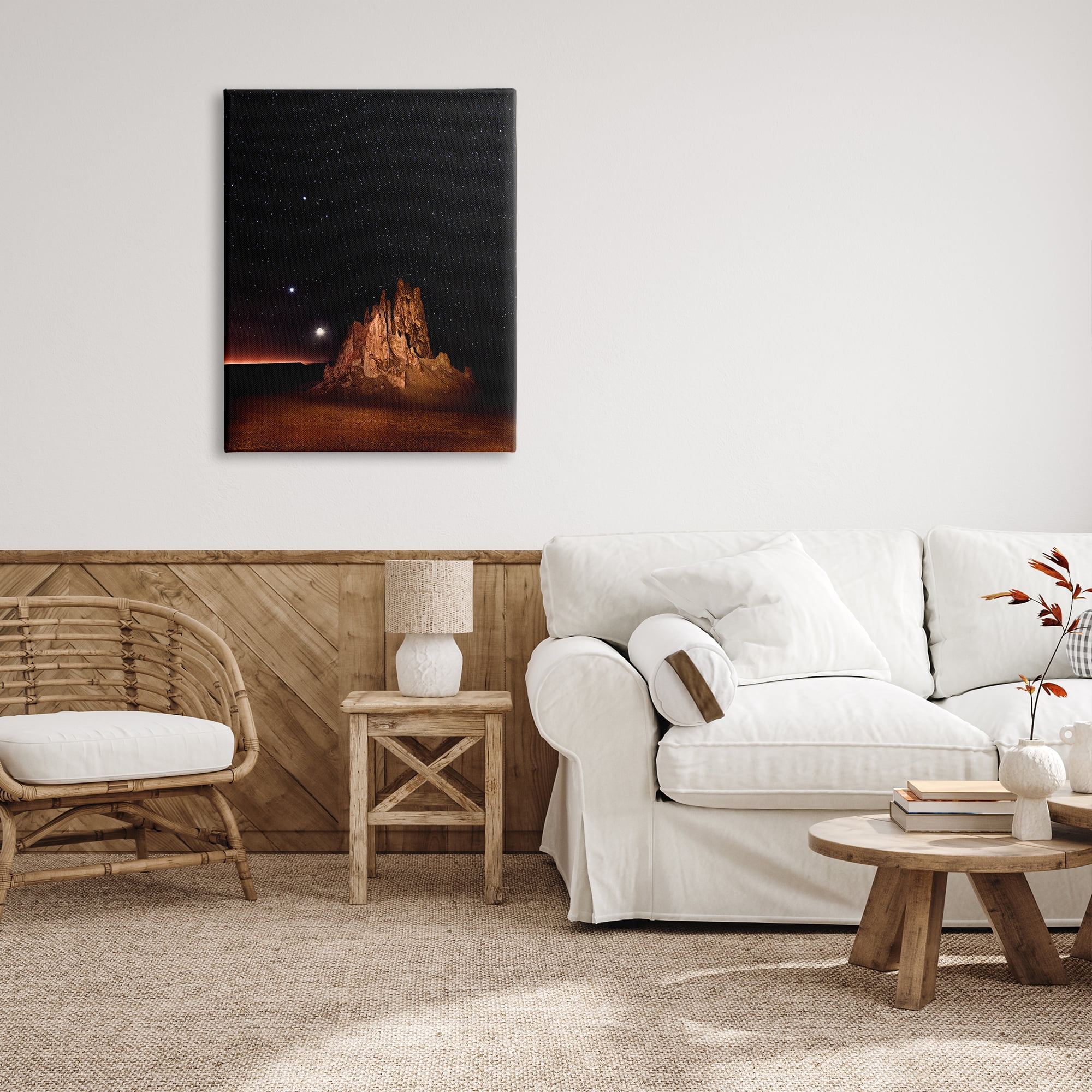 Stupell Industries Starry Night Sky Photography Nature Photography Gallery Wrapped Canvas Print Wall Art, 30 x 40