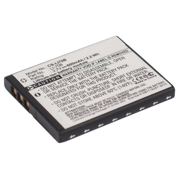 Replacement Battery for Olympus FE-4020,FE-4040,VG-110,VG-120,VG-130,VG-140,X-940,Li-70B,3.7V/600mAh