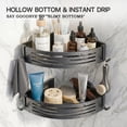 thumbnail image 3 of 2 PCS Corner Shower Caddy Suction Cup, Rustproof Aluminum Shower Shelves with Hooks, No-Drilling Upgrade Bionic Suction Cup Shower Organizer, Removable Bathroom Storage Corner Shelf (Grey), 3 of 8