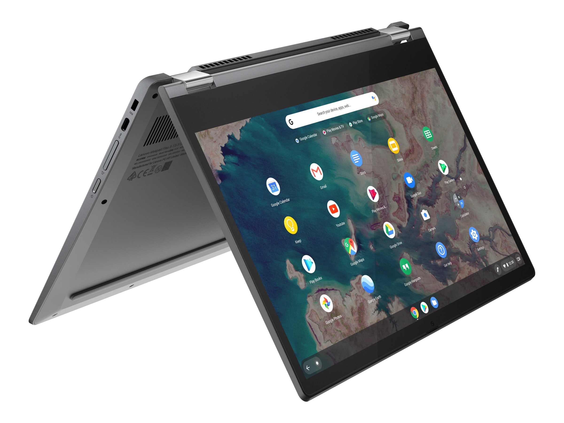 Lenovo Chromebook Flex 5 13IML05 82B8 - Flip design - Core i3 10110U / 2.1 GHz - Chrome OS - 4 GB RAM - 64 GB eMMC eMMC 5.1 - 13.3" touchscreen 1920 x 1080 (Full HD)