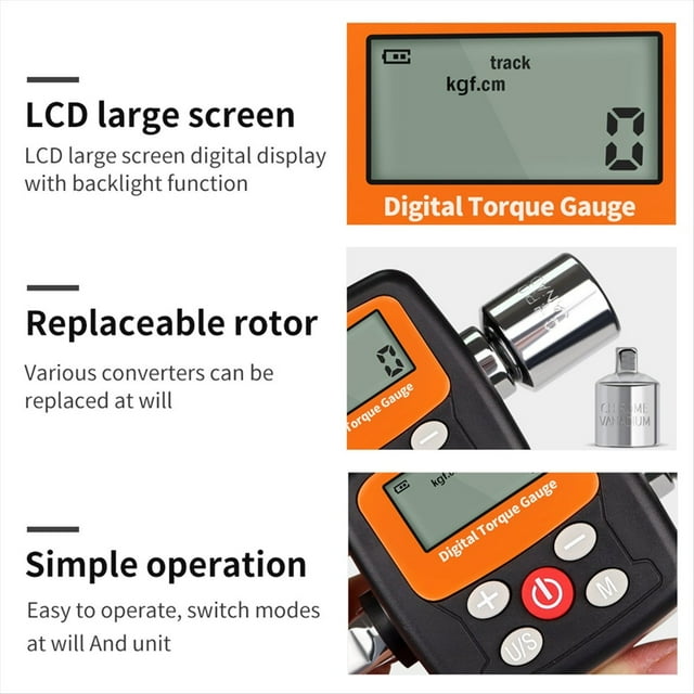 Nueva Digital Torque Meter Tester Llave Mecánica Reemplazo Varios Rotor Torque Llaves para Reparación