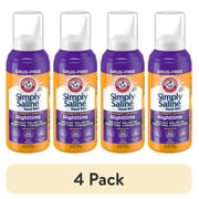 (4 pack) Arm & Hammer Simply Saline Nasal Mist Extra Strength, Nighttime Formula with Eucalyptus, 4.6OZ
