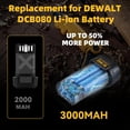 thumbnail image 5 of Persever 2Pack 3000mAh 8V DCB080 Li-on Battery Replacement for Original 8Volt Battery DW4390 DCF680 DCF680N1 DCF680N2 DCF680G2,Compatible with Cordless Power Tools, 5 of 8