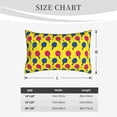 thumbnail image 3 of Fotbe Colorful Ping Pong Pillow Cases - Envelope Closure - Luxury, Extra Soft, Cooling Pillow Covers - Wrinkle, Fade, Stain Resistant-14"x20", 3 of 8