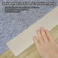 thumbnail image 4 of Uxcell Self Adhesive Floor Transition Strip Vinyl Flat Divider Flooring Gray Wood Grain 20 FT x 2", 4 of 7