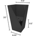 thumbnail image 2 of Unbranded Finley Tall Square Planter - Matte Textured, 20"/Black, Plastic, Indoor/Outdoor, 2 of 8