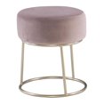 thumbnail image 1 of Brickton Accent Vanity Stool, Pink, 1 of 6