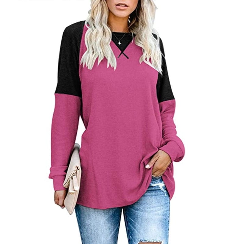 Autumn and Winter Tops Plus Size Fashion Clothes Women's Casual Long Sleeve Tee Shirts Cotton