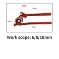 thumbnail image 3 of Brake Pipe Rolling Brass Copper Tube Pipe Manual Bending Tool Type Fuel Brake Pipe Bender Hand Tool , Superior Performance, 3 of 7
