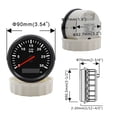 thumbnail image 4 of Geloo 85mm Marine Tachometer Gauge Hour Meter 0-3000 RPM Universal Boat Car RV Motor PRM Meter, 4 of 10