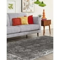 thumbnail image 3 of Unique Loom 3134057 8 x 10 ft. Casino Sofia Rectangular Rug, Dark Gray, 3 of 4