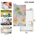 thumbnail image 2 of Flowers Painting Hand Towel Bath Towels Face Towels Cotton Absorbent for Home Hotel Spa Swimming Yoga Sports, 2 of 7