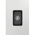 thumbnail image 2 of BOCCHI Sotto Undermount Fireclay 12 in. Single Bowl Kitchen Sink with Strainer in Matte Dark Gray, 2 of 6