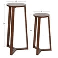 thumbnail image 2 of Kate and Laurel Rioux Modern Nesting Tables, Set of 2, Walnut Brown, Transitional Side Tables with Nesting Design for Stylish and Functional Home Decor, 2 of 9
