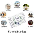 thumbnail image 5 of Yibo 90th Birthday Gifts for Women Blanket Flannel Soft and Comfortable Anti-static Bed Sofa Blanket, 5 of 7