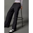 thumbnail image 2 of FEORJGP Women's Casual Long Pants S-XL Ladies Low Rise Wide Leg Trousers Stripe Print Sweatpants with Side Pockets Fashion Loose Daily Streetwear, 2 of 6