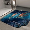 thumbnail image 4 of 1pc Sea Turtle in Coral Reef Absorbent Non-Slip Bathroom Thickened Flannel Rug Decor,Soft,Quick Drying,Suitable For Indoor/outdoor Use,Bathrooms,Bedrooms,Kitchens,Terrace,Laundry Rooms,16"x24", 4 of 9