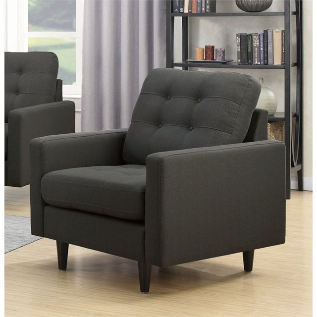 Coaster Kesson Mi-Siècle Moderne Chaise en Charbon de Bois