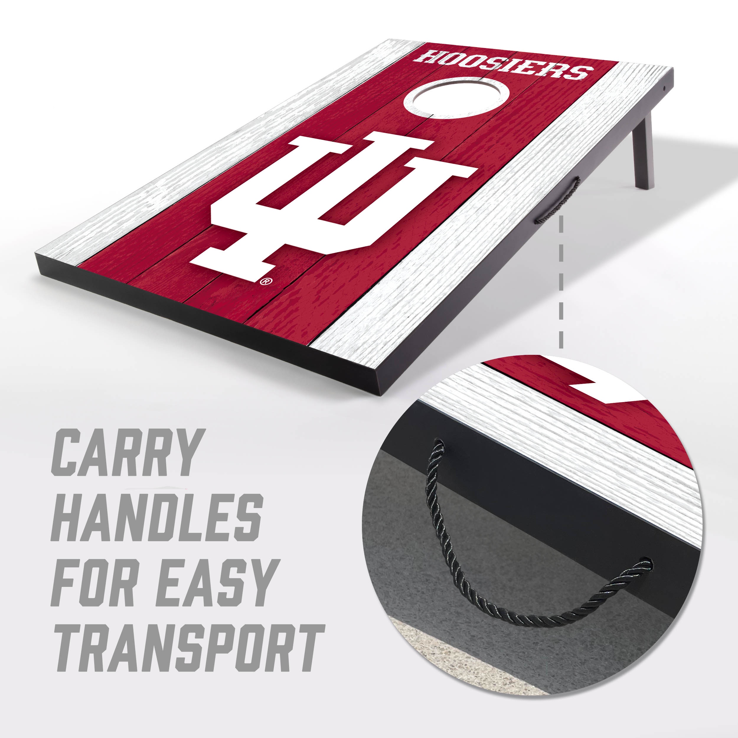 YouTheFan NCAA Indiana Hoosiers 2' x 3' MDF Cornhole Game
