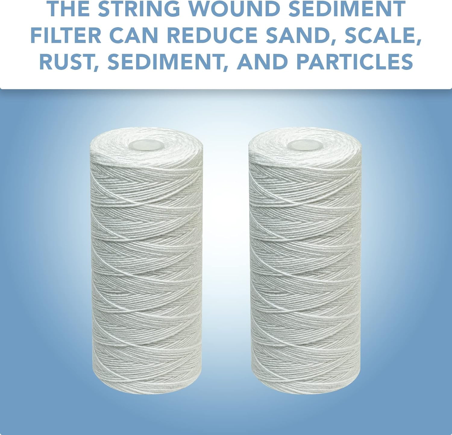 Compatible to Pentek WPX5BB97P String-Wound Polypropylene Filter Cartridge, 10"