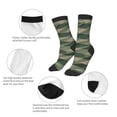 thumbnail image 3 of Rocae Jungle Green Camo USA Flag for Girls Boys Crew Socks,Children's Socks, Kids Socks, Toddler Socks: Daily Wear with Kids School Uniform, 3 of 5
