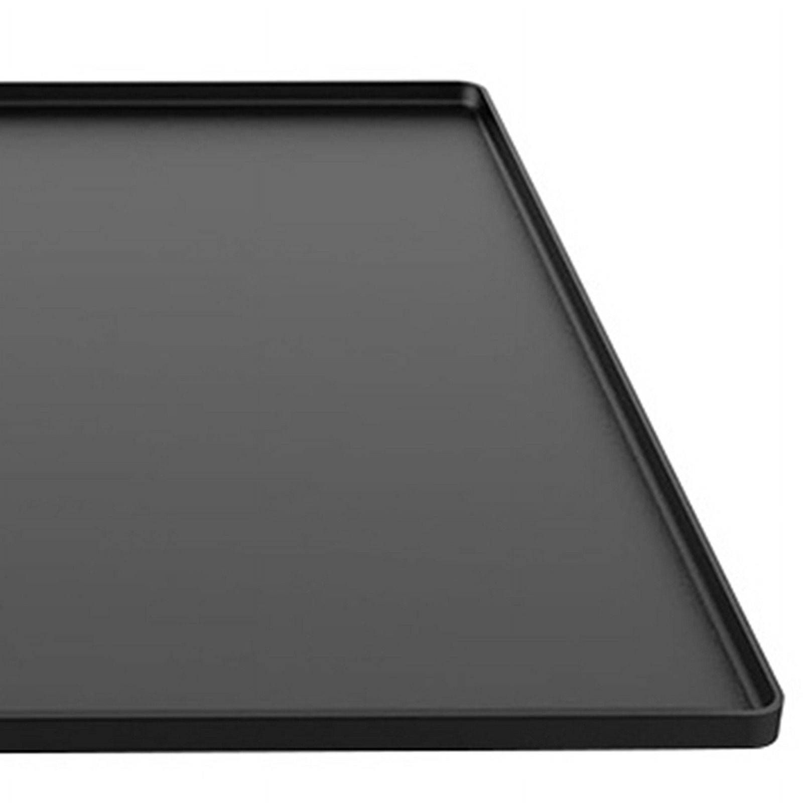 Osfvolr Refrigerator Floor Protector,Mini Fridge Silicone Mat,Fridge Under Mat,Laundry Guard for Washer & Dryer,Drip Tray Black