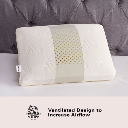 ALLSWELL SERENE FOAM BED PILLOW WITH TENCEL COVER, STANDARD/QUEEN