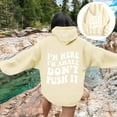 thumbnail image 2 of XINXIAOO Womens Hoodies Long Sleeve Hoodie Pullover Sweatshirt Baggy Hoodies Yellow Sweater Fall Sweatshirts Clothes Women, 2 of 6