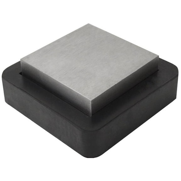 3" Steel 4" Rubber Combo Jewelry Making Metal Forming Bench Block - FORM-0113
