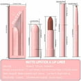 thumbnail image 2 of ONLYEOR Liquid Lipstick & Lip liner Combo Set, Matte Lips Kit, Lipstick + Lip Liner Matte Easy to Color 24hrs of Smoothly Moisturizing Shine Clear, Durable, Waterproof(A), 2 of 7