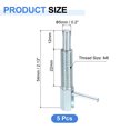thumbnail image 2 of Uxcell 5 Pack Retractable Indexing Plunger Pin, M8 L Spring Plunger Carbon Steel Spring Loaded Latch Telescopic Locking Pin for Machinery Shipbuilding, 2 of 6