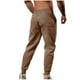 thumbnail image 3 of Puntoco Pantalones casuales largos para hombre Pantalones casuales de moda para hombre con pliegues y cordón en los puños Pantalones deportivos de fitness, 3 of 3