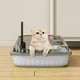 thumbnail image 1 of Caja de arena semicerrada con barra alta y diseño a prueba de salpicaduras. Ofrece amplio espacio para gatos. Incluye pala para gatitos., 1 of 5