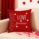 thumbnail image 1 of Eoozwa 3 Packs Valentine's Day Heart Plaid Pillow Cover Red Cushion Case Home Decor Sofa Throw Pillow Cover for Living Room Bedroom Romantic Gift, 1 of 6