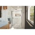 thumbnail image 2 of DreamLine Duet Plus 44-48 in. W x 72 in. H Semi-Frameless Bypass Sliding Shower Door in Chrome, 2 of 5