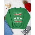 thumbnail image 4 of Tstars Womens Ugly Christmas Sweater Dachshund Snow Ho Ho Ho Christmas Gift Funny Humor Holiday Shirts Xmas Party Christmas Gifts for Her Women Sweatshirt Ugly Xmas Sweater, 4 of 6