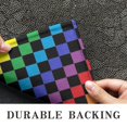 thumbnail image 6 of Colorful Rainbow Checkered Pattern Door Rugs,Washable Non Slip Door Mats Indoor,Decorative Door Mats,Entry Mat Indoor for Entrance,Bedroom,Kitchen,Bathroom,16"x24", 6 of 6