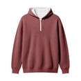 thumbnail image 3 of Tiijoy Boys Quarter Zip Hoodie Kids Casual Cozy Pullover Sweatshirt, Sizes 4-14, 3 of 3