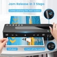 thumbnail image 6 of Laminator Machine, A4 Laminators Hot & Cold with 20 Laminating Sheets and Trimmer, 9 Inch Laminating Machine for Office, School, Business and Home, 6 of 6