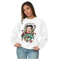 thumbnail image 4 of Betty Boop Bold Eagle Rose Tattoo Women Plus Size Sweatshirt Brisco Brands 3X, 4 of 5