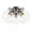 Nickel, variant on JONATHAN Y Iris 11.5" 3-Light Farmhouse Rustic Iron/Glass LED Semi Flush Mount, Oil Rubbed Bronze/Clear