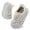 BeigeGrey, variant on Baby Shoes Boys Girls First Walking Shoes Breathable Lightweight Slip On Crib Shoes